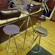 3 chrome bar stools for sale