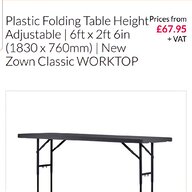 folding height adjustable table for sale