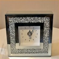 silver enamel clock for sale