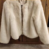 white leopard faux fur coat for sale