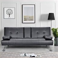 modern faux leather 3 seater sofa bed for sale