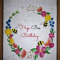 embroidered birthday cards for sale