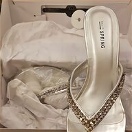 silver diamante sandals for sale