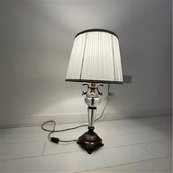 vintage glass table lamp pair for sale