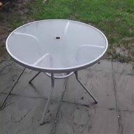 round glass table patio for sale