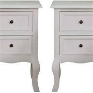 2 white bedside cabinets for sale