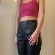 lace side leather trousers for sale