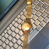 ladies 18k gold watch for sale