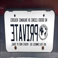 private license plate for sale