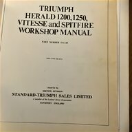 triumph herald workshop manual for sale