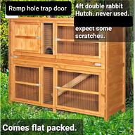 double tier rabbit hutch for sale