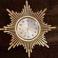 sunburst clock vintage for sale