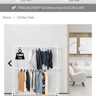 white clothes rail for sale