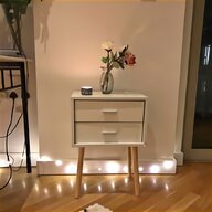 pair white bedside tables for sale