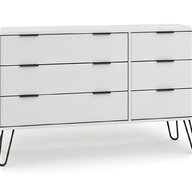 white wide chest drawers for sale