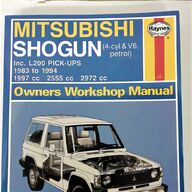 mitsubishi shogun haynes manual for sale