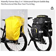 waterproof bicycle panniers for sale