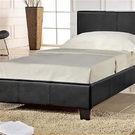 dark leather king bed for sale