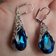 blue sapphire pendant earrings for sale