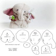 elephant sewing pattern for sale