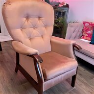 vintage leather chairs wingback for sale