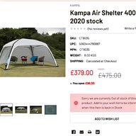 kampa 390 pro awnings for sale