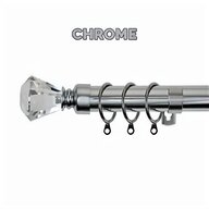 chrome extendable curtain pole for sale