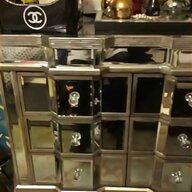 mirrored glass drawers for sale