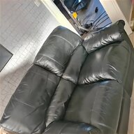 black leather 2 seater recliner sofa for sale