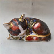 royal crown derby paperweight cat for sale