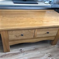oak coffee table with storage for sale