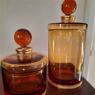 amber apothecary jars for sale