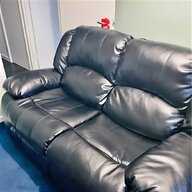 black leather 2 seater recliner sofa for sale