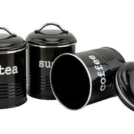tea coffee sugar tin set for sale