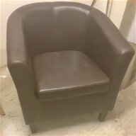 brown leather tub chair for sale