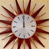 sunburst clock vintage for sale