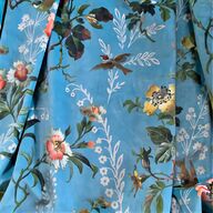 blue vintage velvet curtains for sale