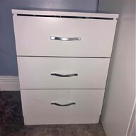 white gloss bedroom drawers for sale
