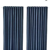 blue vintage velvet curtains for sale
