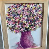 floral embroidery artwork for sale