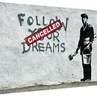banksy canvas art for sale