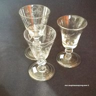 lead crystal sherry glasses for sale
