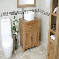 oak bathroom basin unit for sale