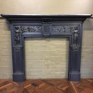 victorian fireplace surround cast iron for sale