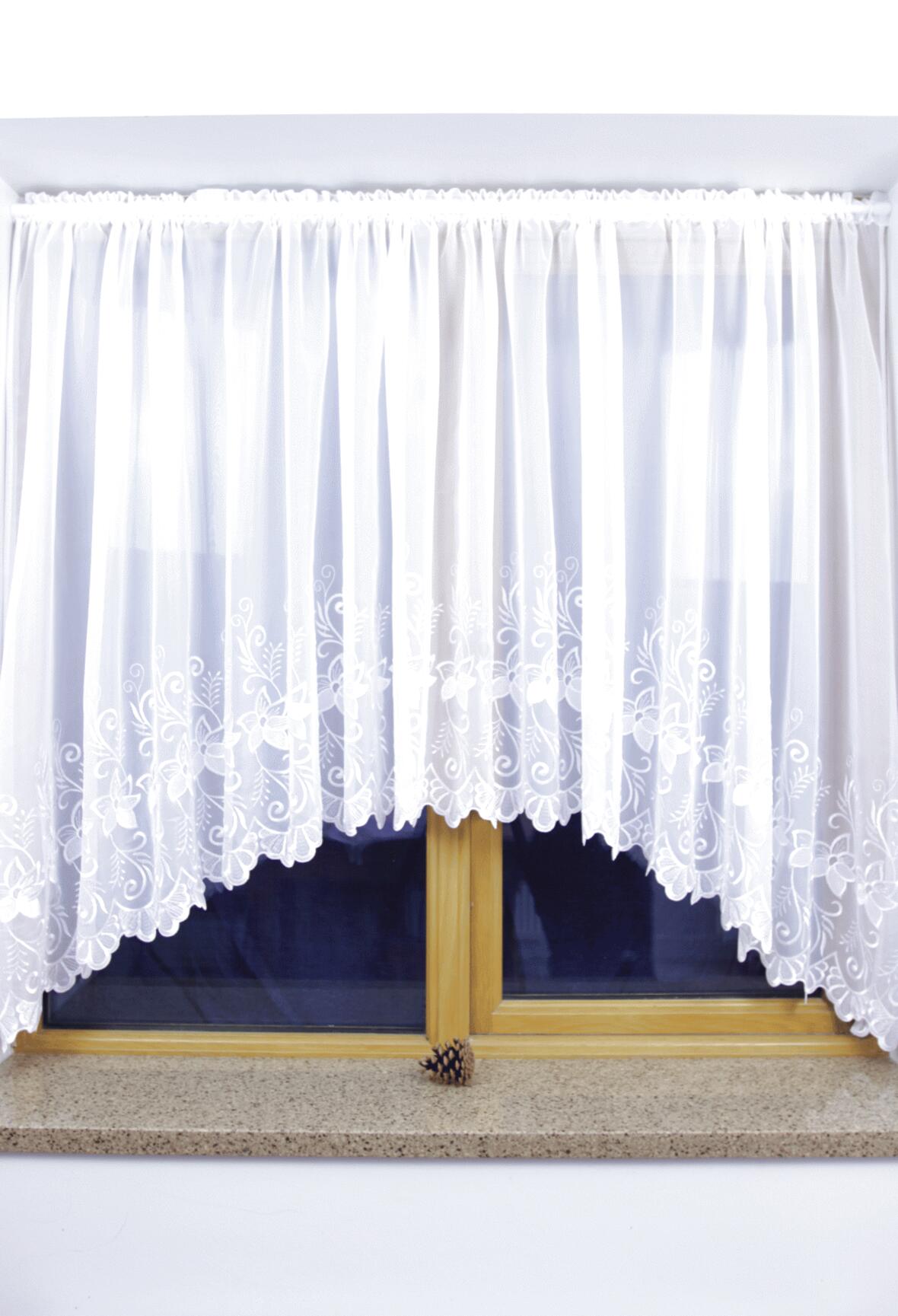 JARDINIERE NET CURTAINS LACE CURTAINS READY TO HANG 