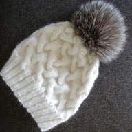 cable knit bobble hat pattern for sale