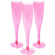 plastic champagne glasses pink for sale