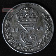 silver three pence coins for sale