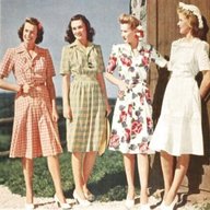 vintage 1940s ladies dresses for sale