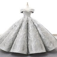 silver ball gown for sale